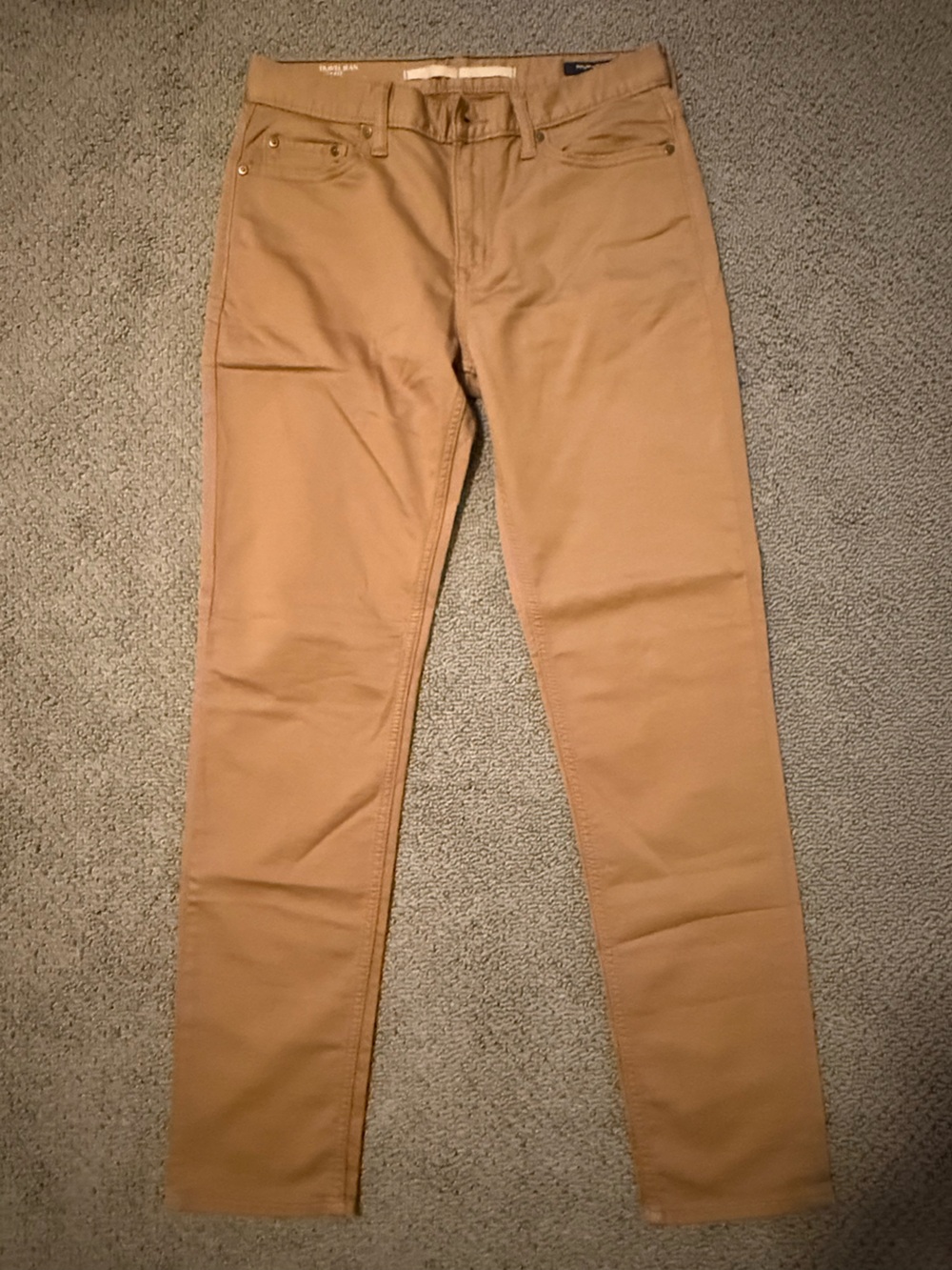 Banana Republic Travel Jean Slim Fit Pants in Camel Brown 31x32